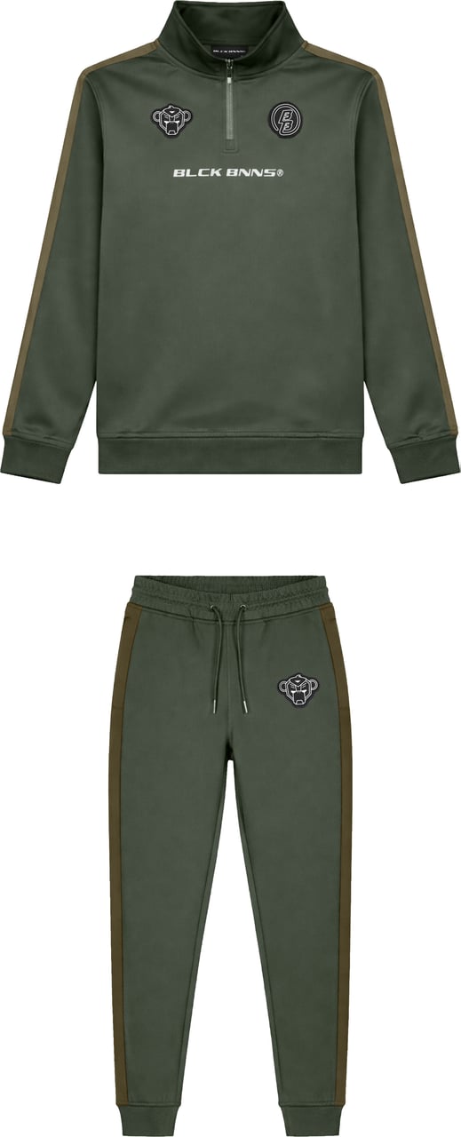 Black Bananas KIDS ZIP-UP TRACKSUIT Groen