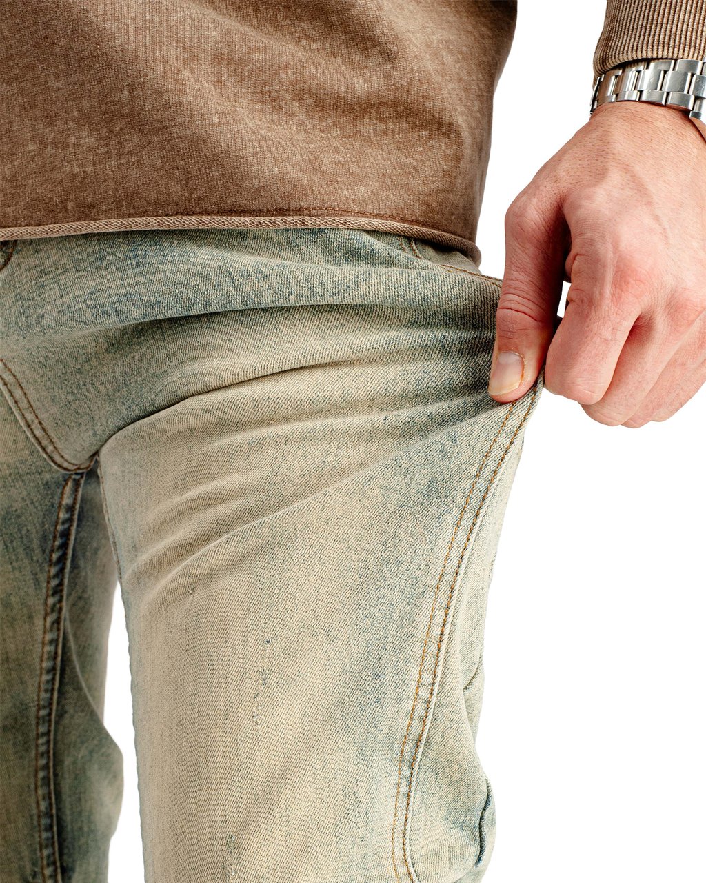 Black Bananas SLIM SEAM DENIM Blauw