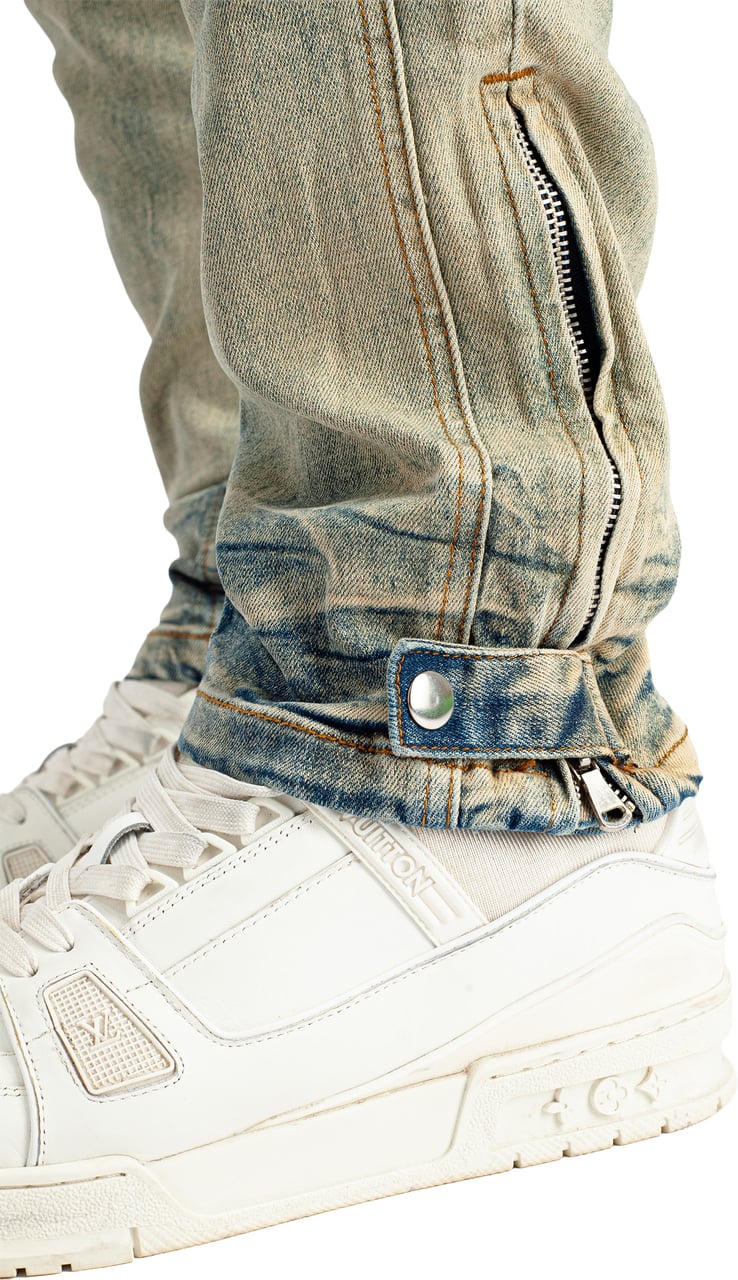 Black Bananas SLIM SEAM DENIM Blauw