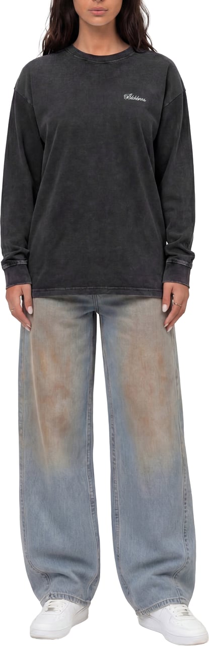 Black Bananas SCRIPT LONGSLEEVE Zwart
