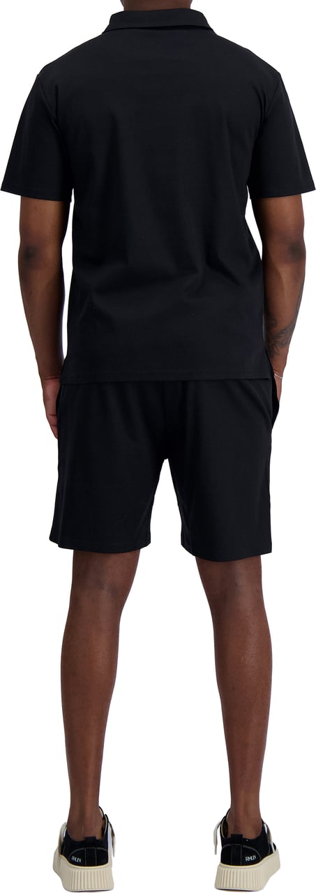 Black Bananas MERCERISED POLO TWINSET Zwart