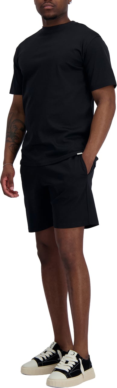 Black Bananas MERCERISED TEE TWINSET Zwart