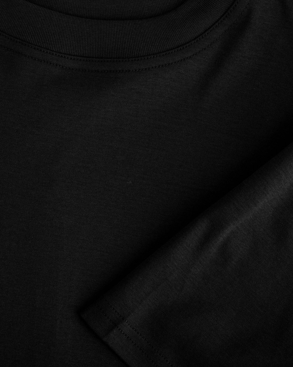 Black Bananas MERCERISED TEE TWINSET Zwart