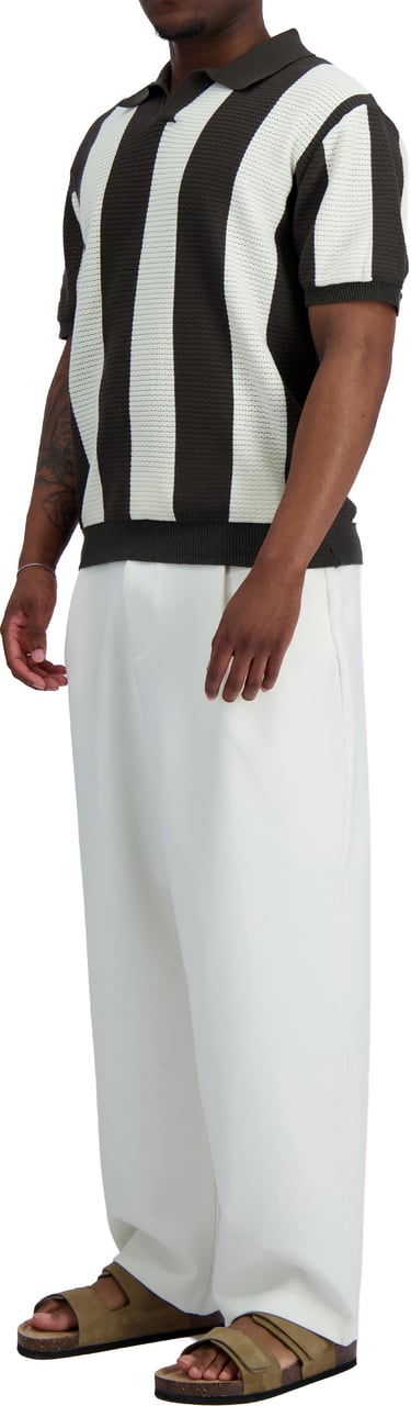 Black Bananas MESH KNIT POLO Groen