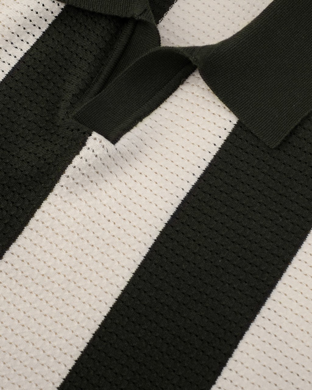 Black Bananas MESH KNIT POLO Groen