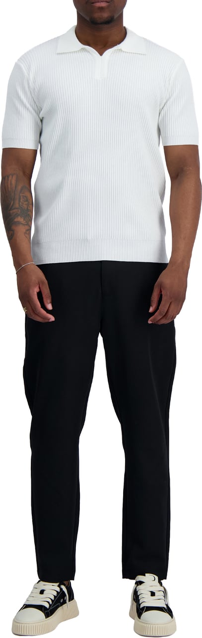 Black Bananas V KNIT POLO Wit