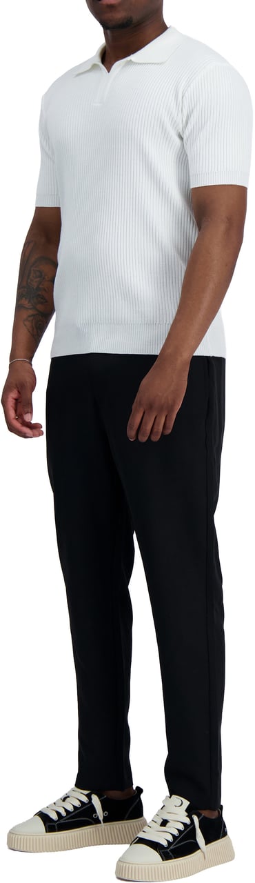 Black Bananas V KNIT POLO Wit