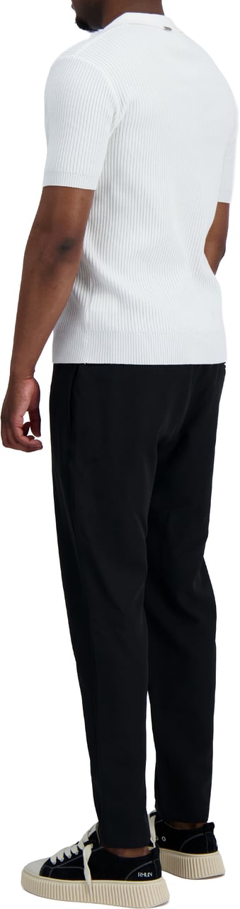Black Bananas V KNIT POLO Wit