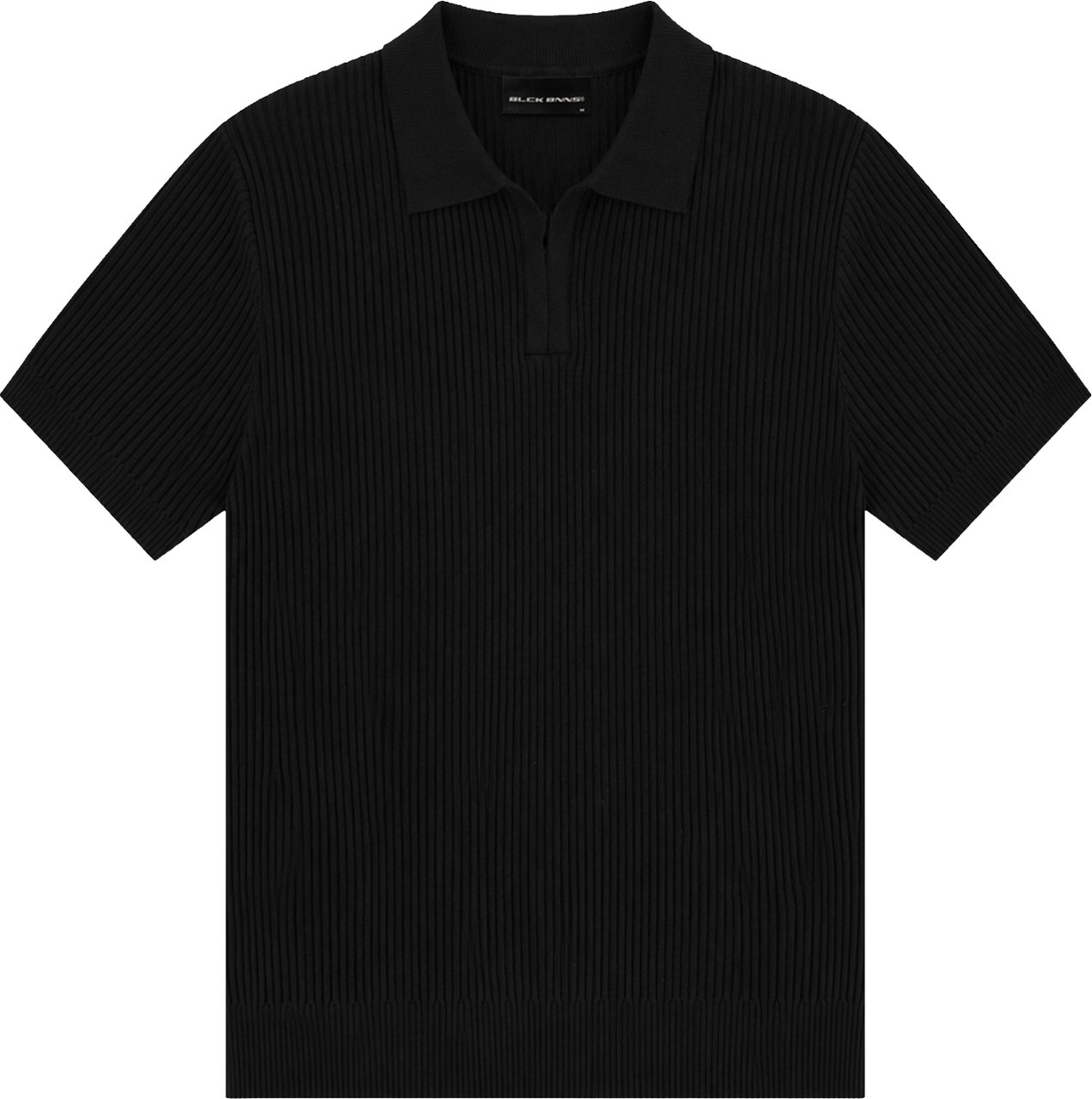 Black Bananas V KNIT POLO Zwart