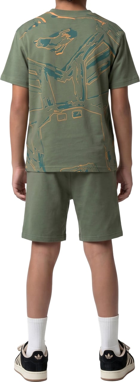 Black Bananas KIDS HUGE SKETCH TWINSET Lime