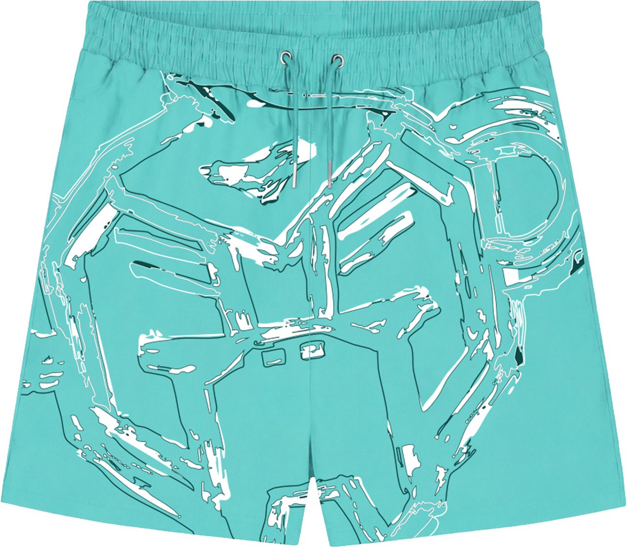 Black Bananas KIDS HUGE SKETCH SWIMSHORT Blauw