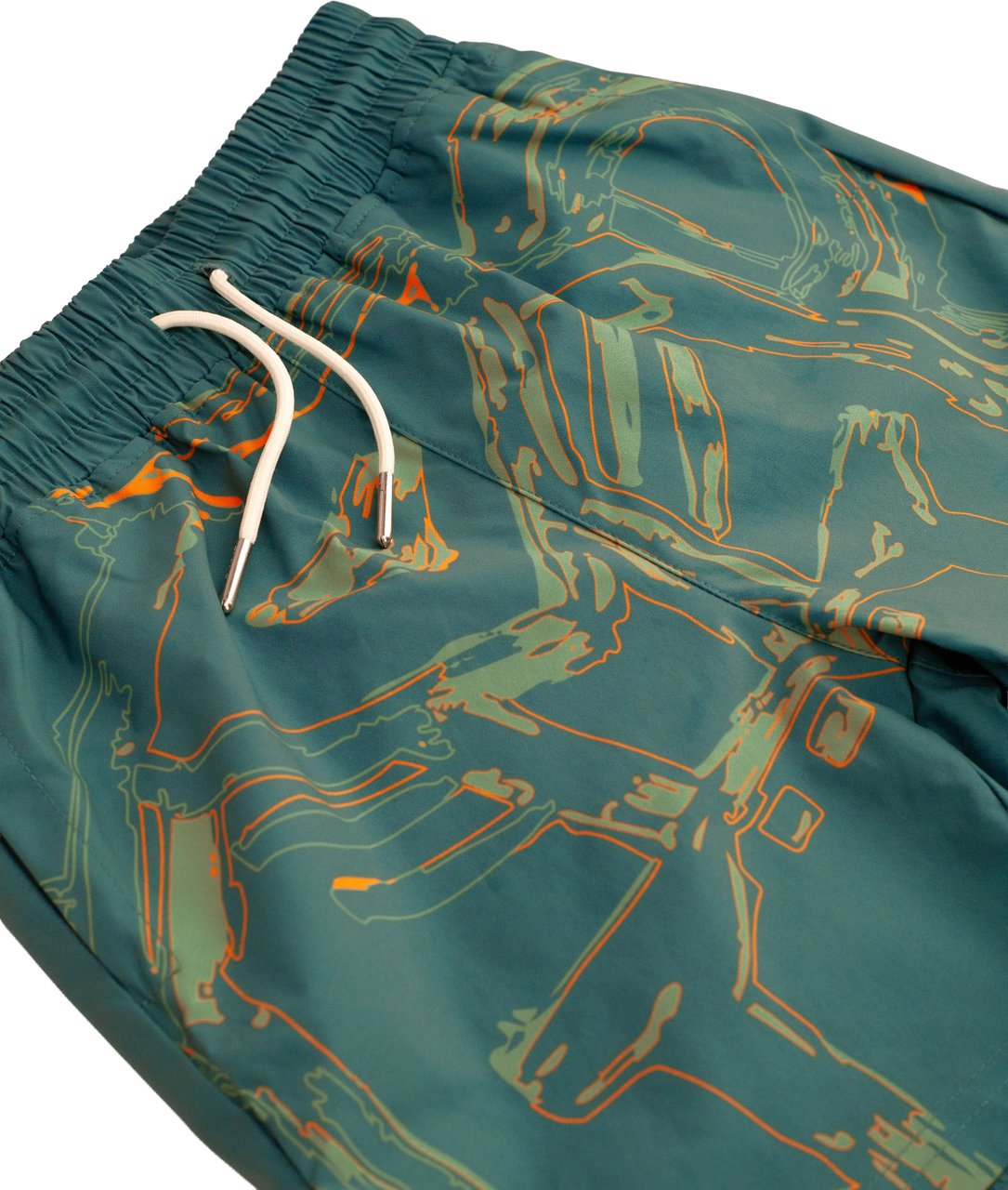 Black Bananas KIDS HUGE SKETCH SWIMSHORT Groen