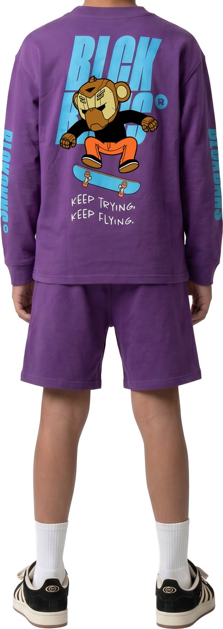 Black Bananas KIDS KEEP FLYING TWINSET Paars
