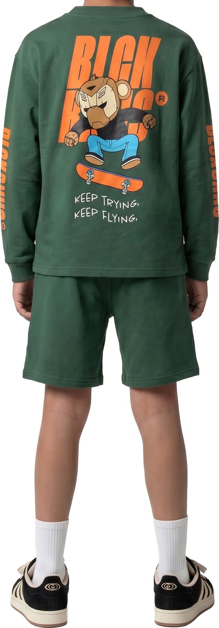 Black Bananas KIDS KEEP FLYING TWINSET Groen