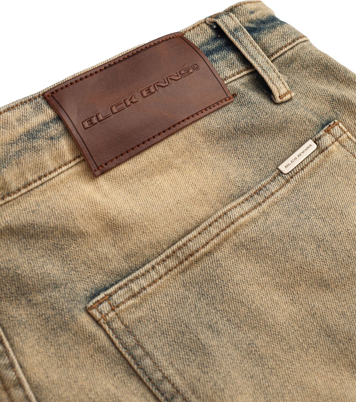 Black Bananas V2 WORKER SHORTS DENIM Blauw