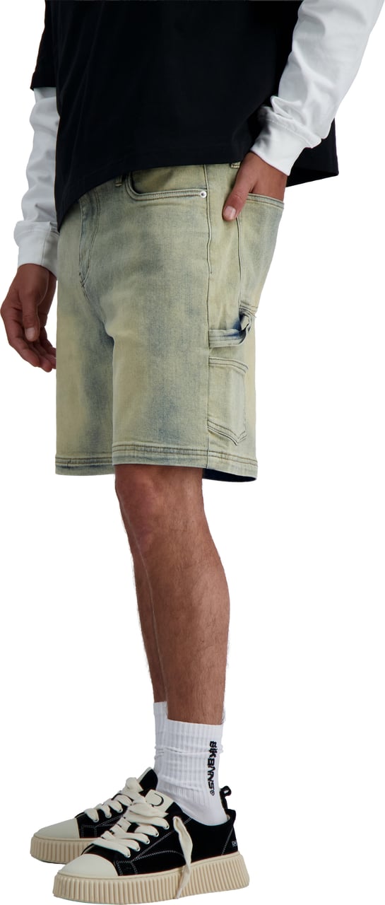 Black Bananas V2 WORKER SHORTS DENIM Blauw