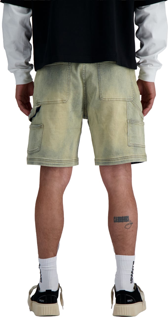 Black Bananas V2 WORKER SHORTS DENIM Blauw