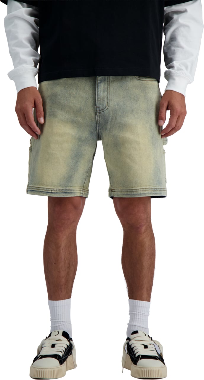 Black Bananas V2 WORKER SHORTS DENIM Blauw