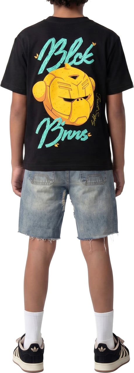Black Bananas KIDS LEMON JUICE T-SHIRT Zwart