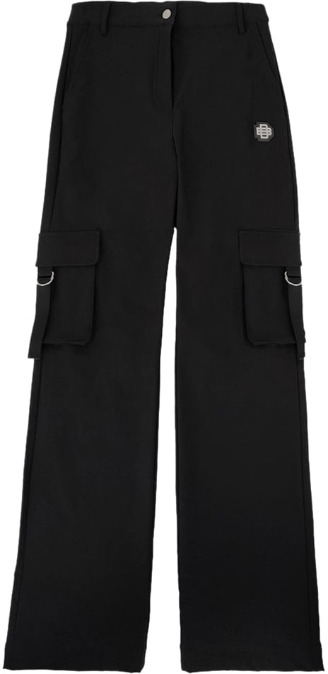 Black Bananas Belted Cargo Pants Zwart