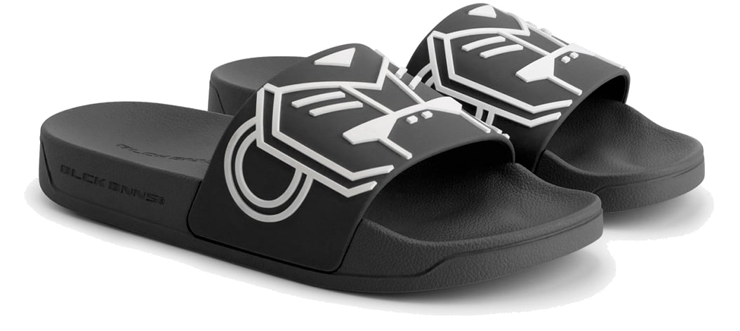 Black Bananas Kids Commander Slides Zwart