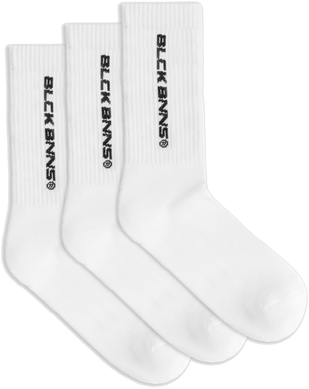 Black Bananas 3-pack Initial Socks Wit