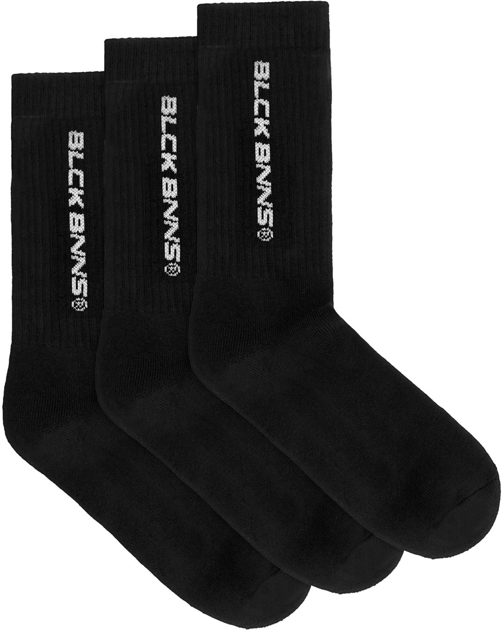 Black Bananas 3-pack Initial Socks Zwart