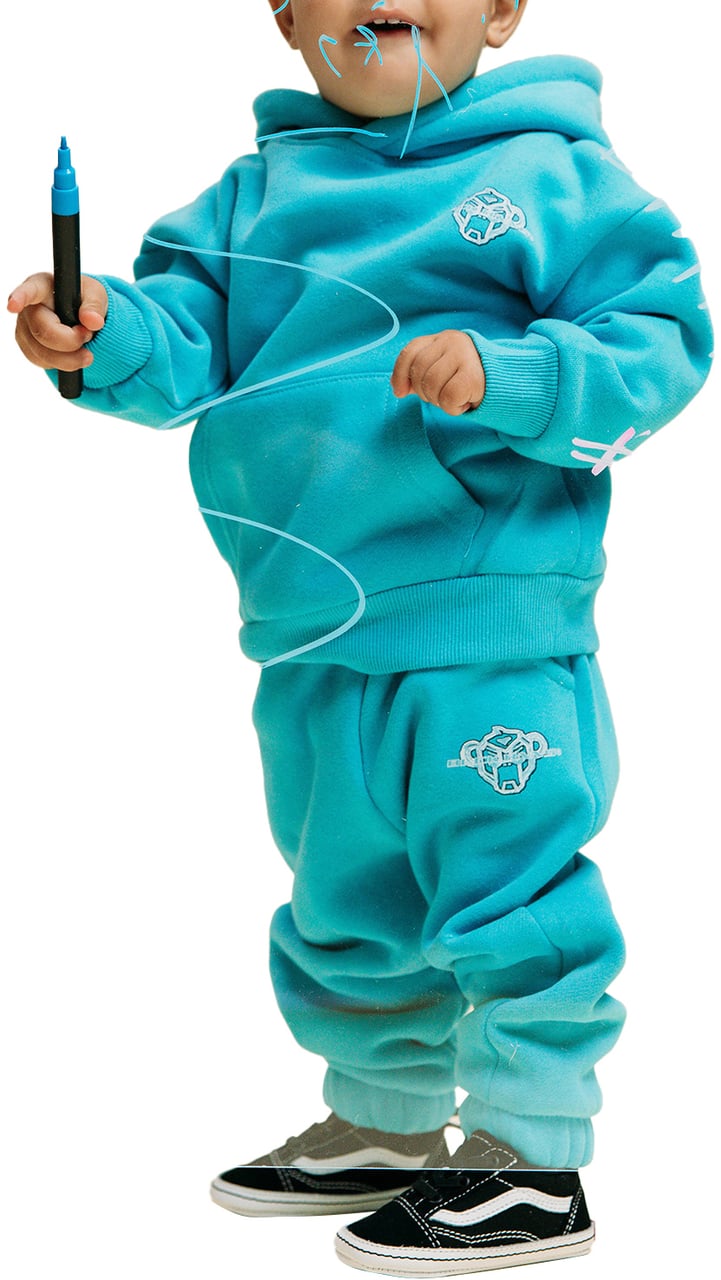 Black Bananas Mc Sketch Sweatsuit Blauw