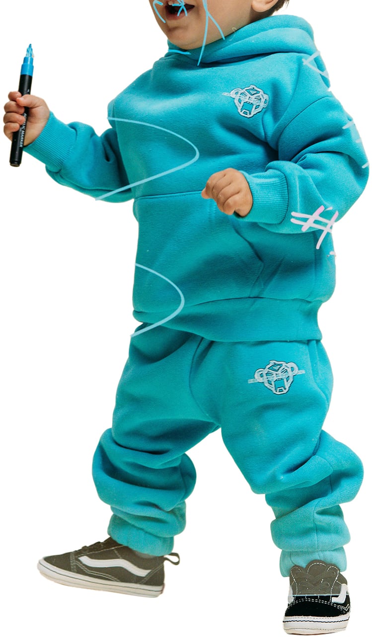 Black Bananas Mc Sketch Sweatsuit Blauw