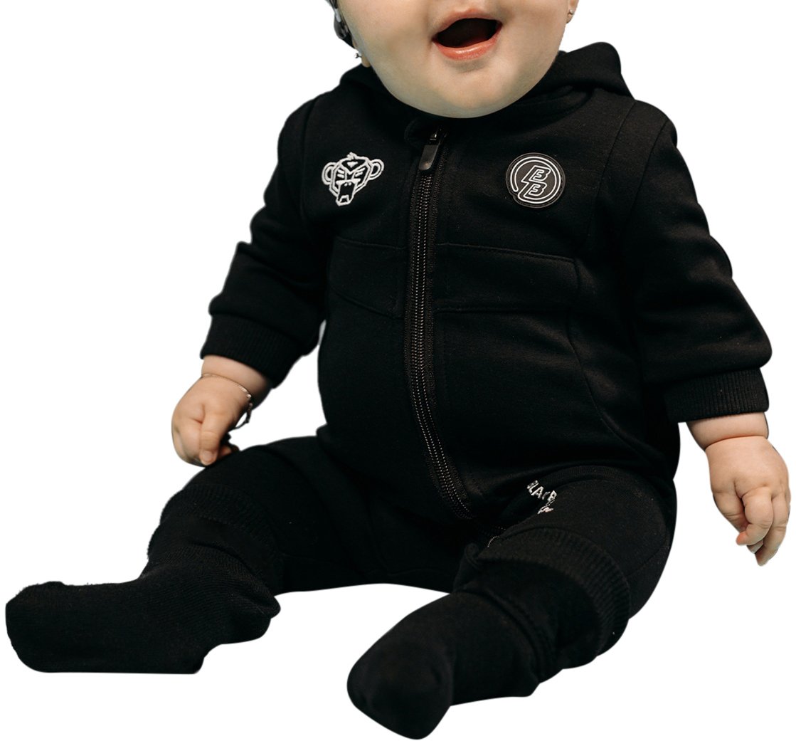 Black Bananas Baby Anorak Tracksuit Zwart