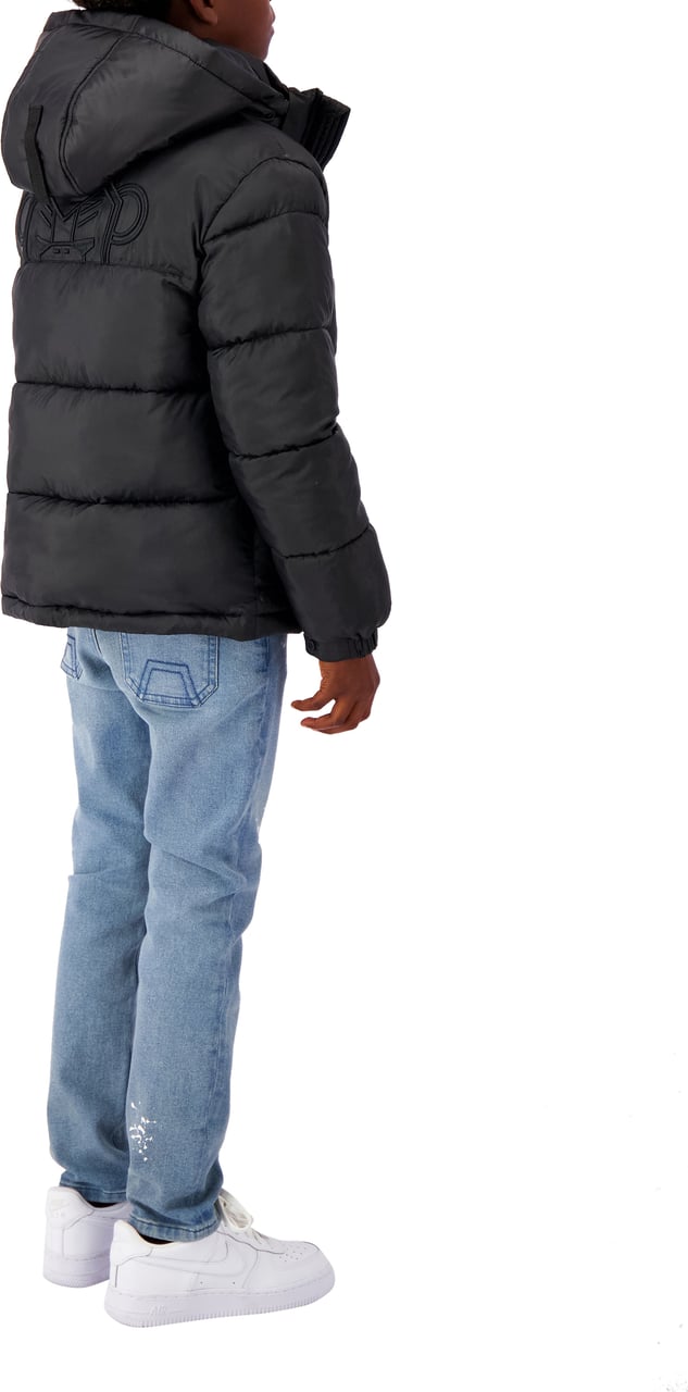 Black Bananas Jr Peek Puffer Jacket Zwart