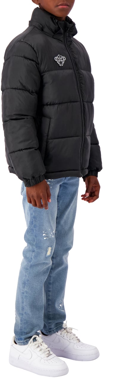 Black Bananas Jr Peek Puffer Jacket Zwart
