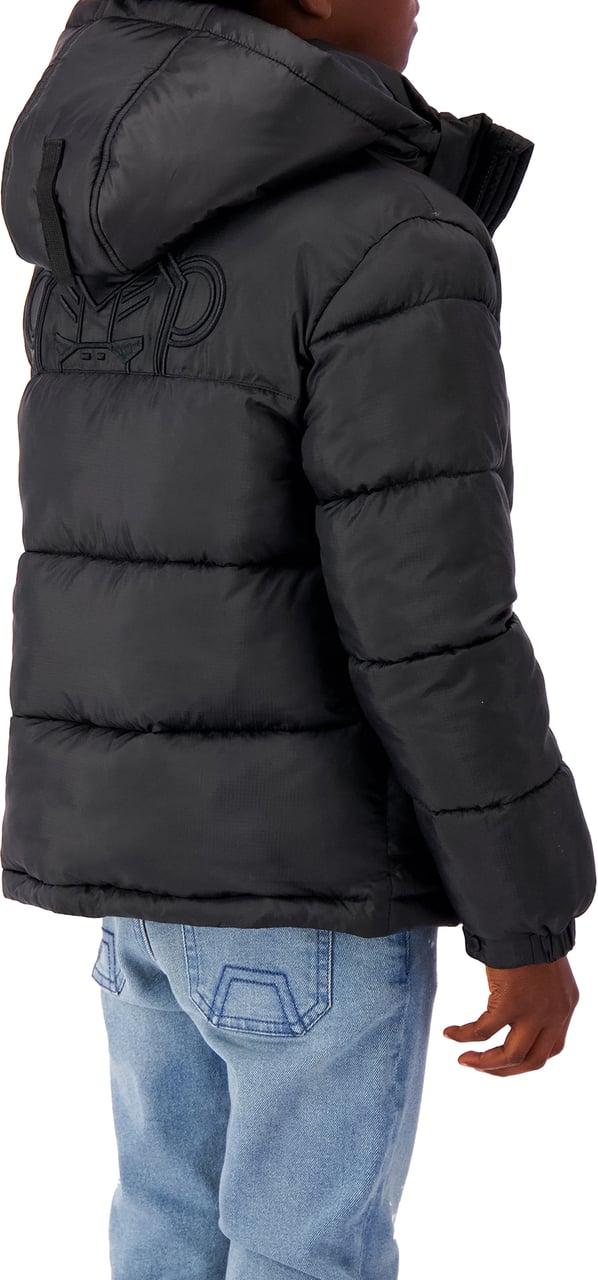 Black Bananas Jr Peek Puffer Jacket Zwart
