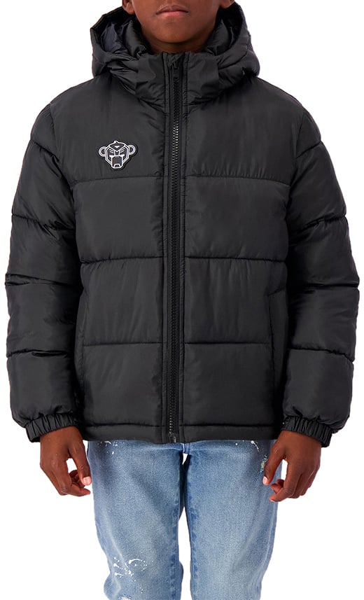 Black Bananas Jr Peek Puffer Jacket Zwart
