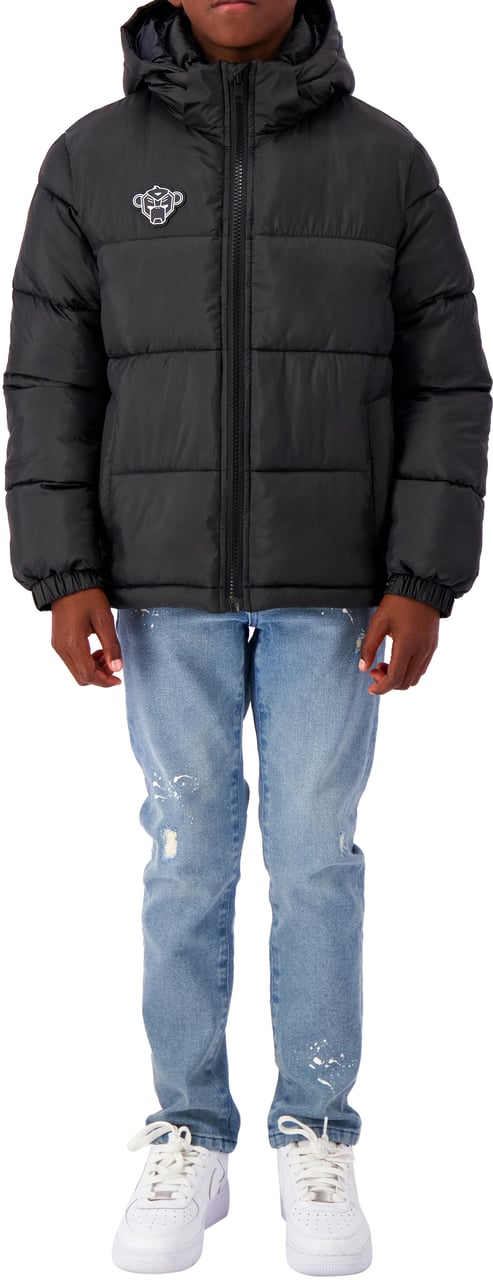 Black Bananas Jr Peek Puffer Jacket Zwart