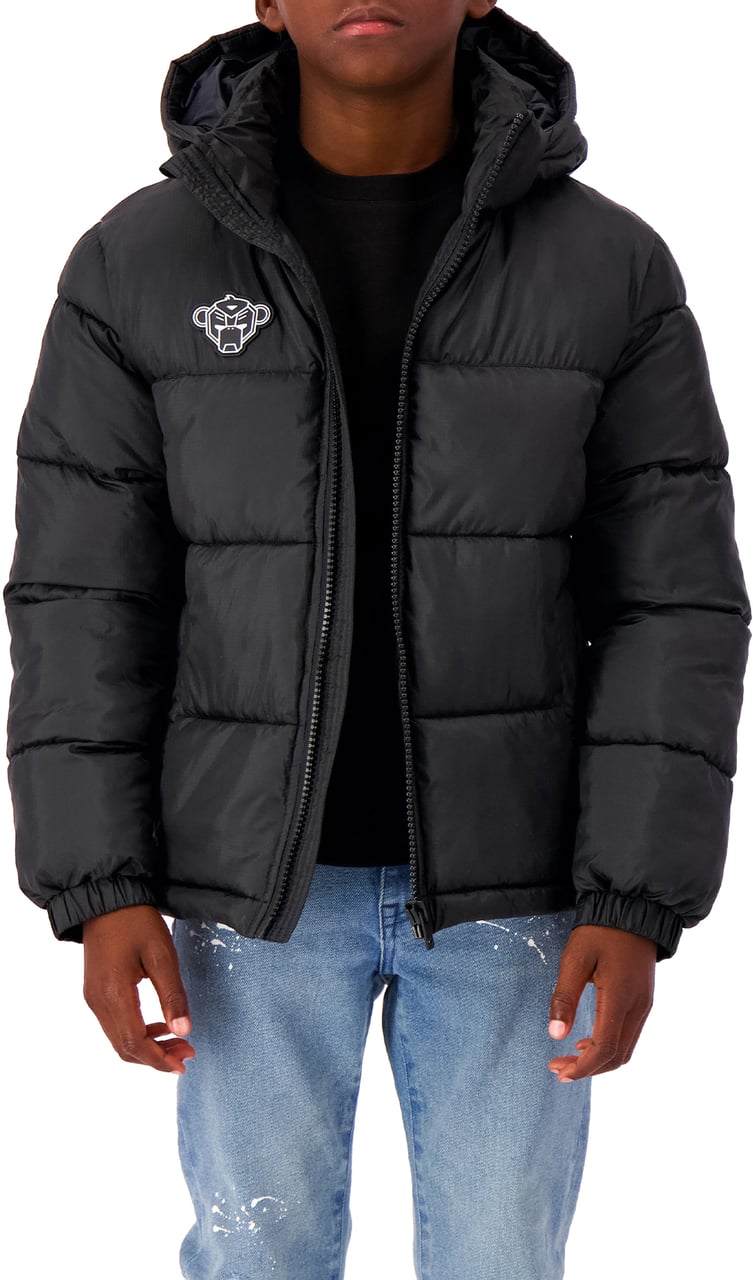 Black Bananas Jr Peek Puffer Jacket Zwart
