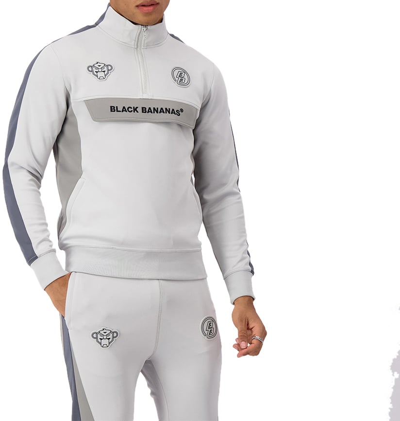 Black Bananas Glitching Tracktop Grijs
