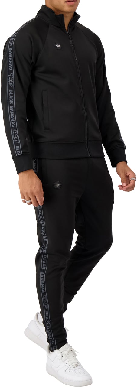 Black Bananas Taped Tracktop Zwart