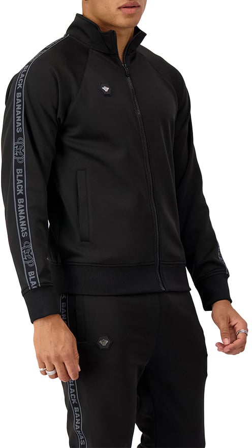 Black Bananas Taped Tracktop Zwart
