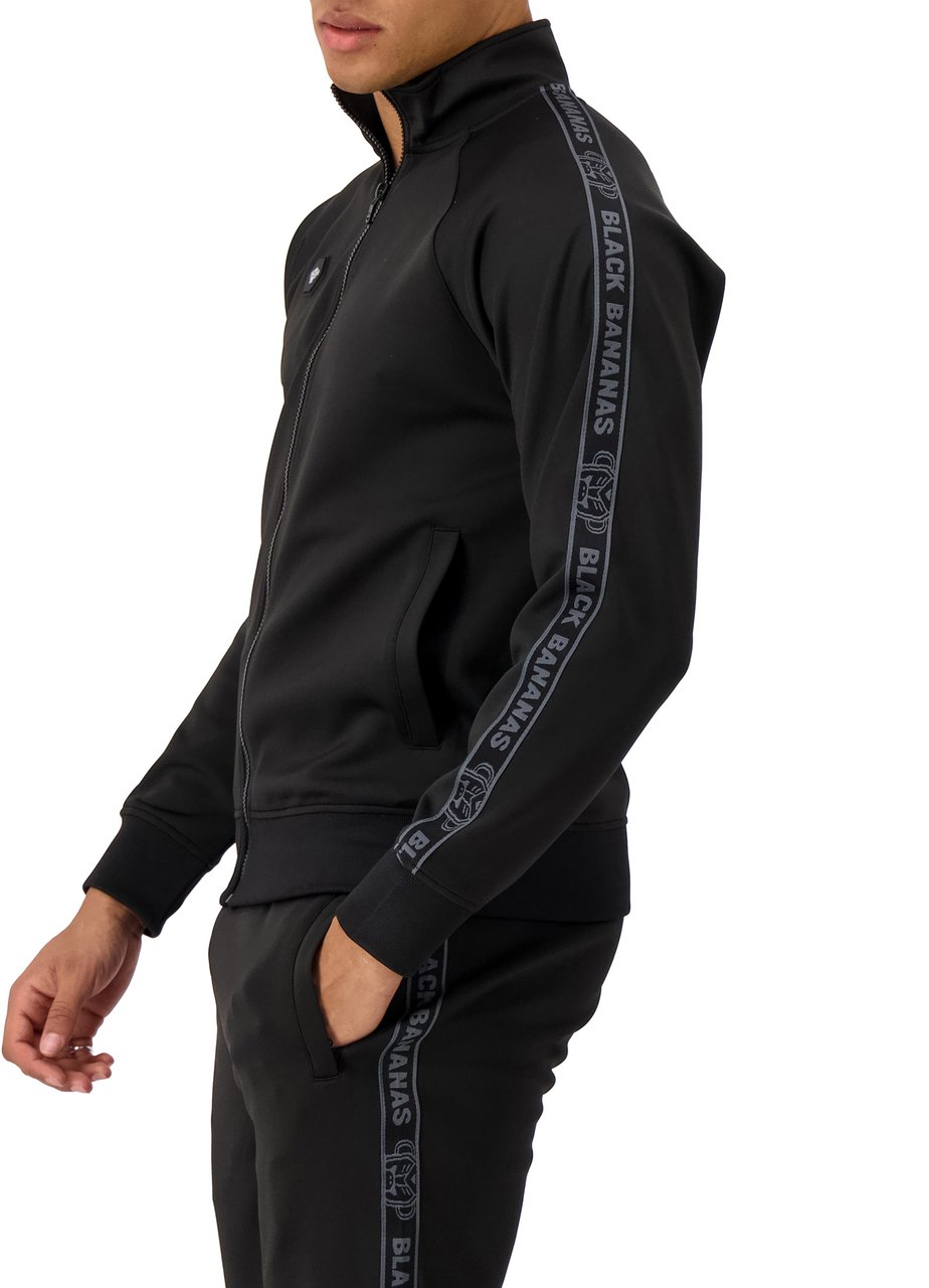 Black Bananas Taped Tracktop Zwart