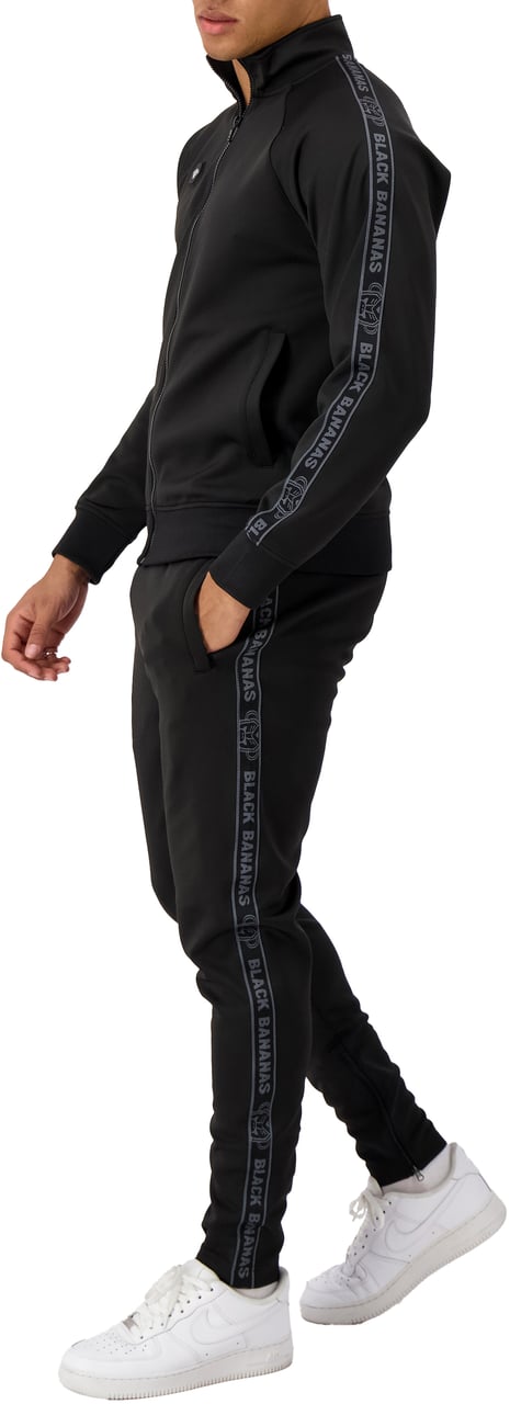 Black Bananas Taped Tracktop Zwart