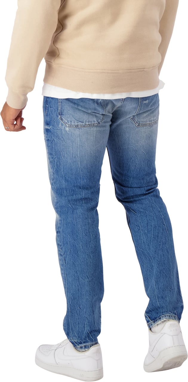 Black Bananas Destroyed Denim Blauw