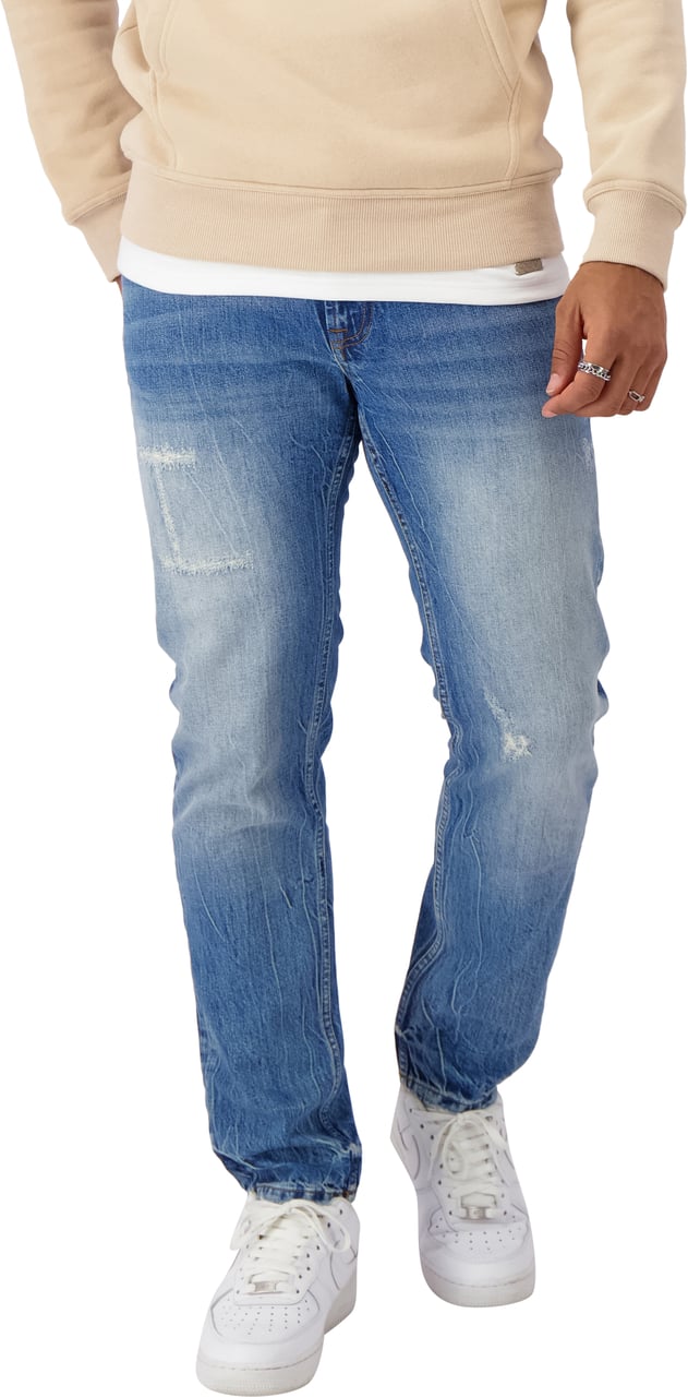 Black Bananas Destroyed Denim Blauw