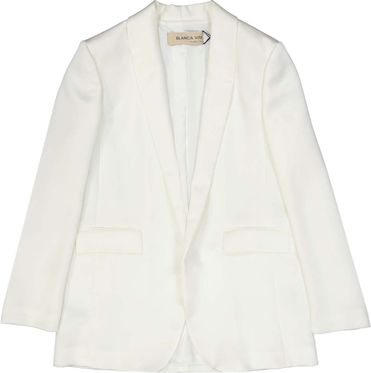 Blanca Vita Satin Effect Jacket Wit