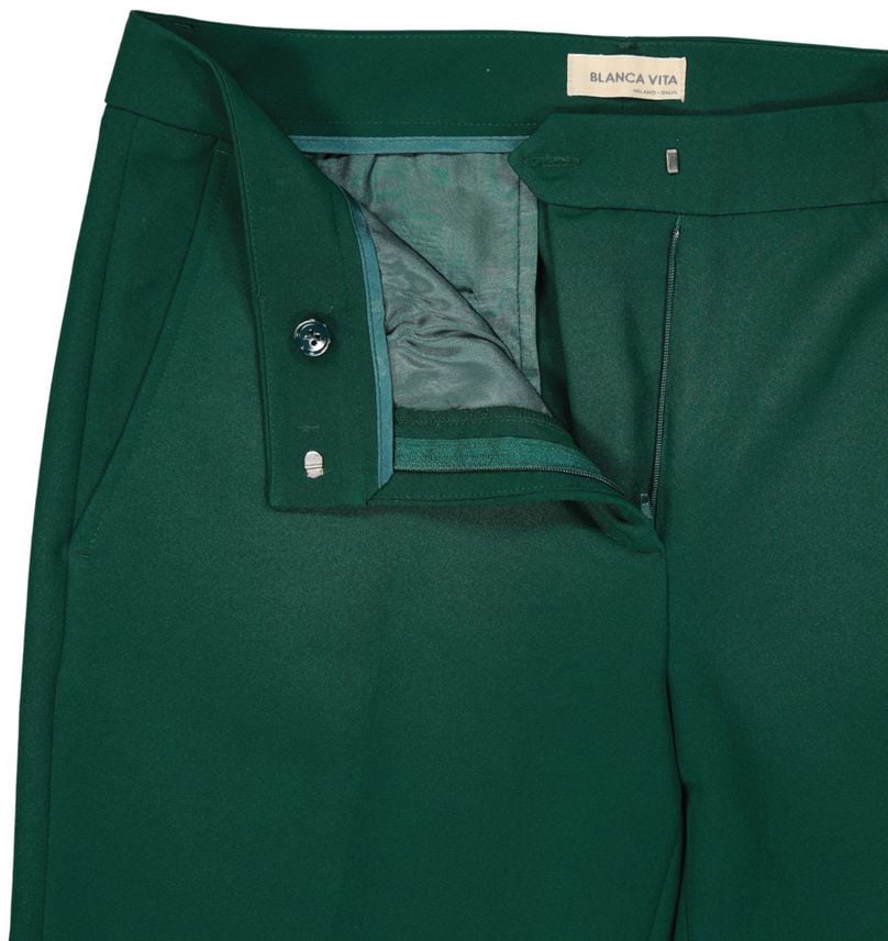 BLANCA VITA Bicolor Elastane Casual Pants Divers