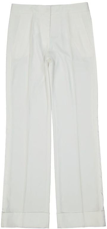 Blanca Vita BLANCA VITA White Polyester Casual Pants Wit