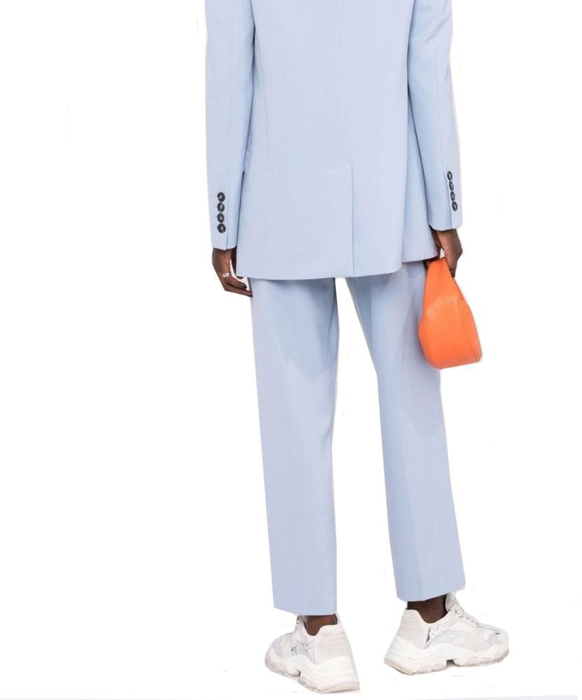Blanca Vita BLANCA VITA Blue Elastane Dress Pants Blauw