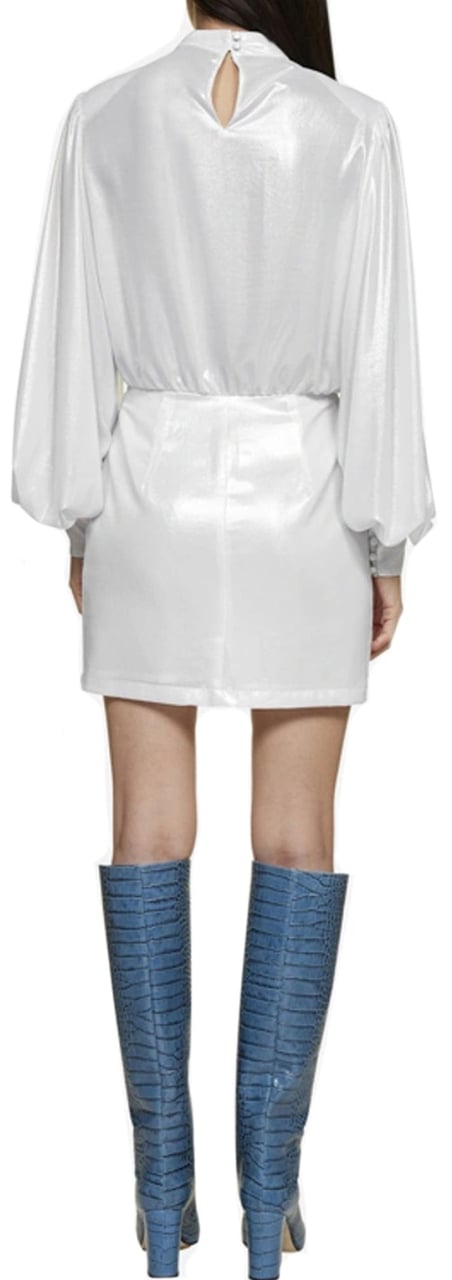Blanca Vita Blanca Vita Abelia Laminated Mini Dress Zilver