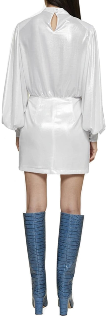 Blanca Vita Blanca Vita Abelia Laminated Mini Dress Wit