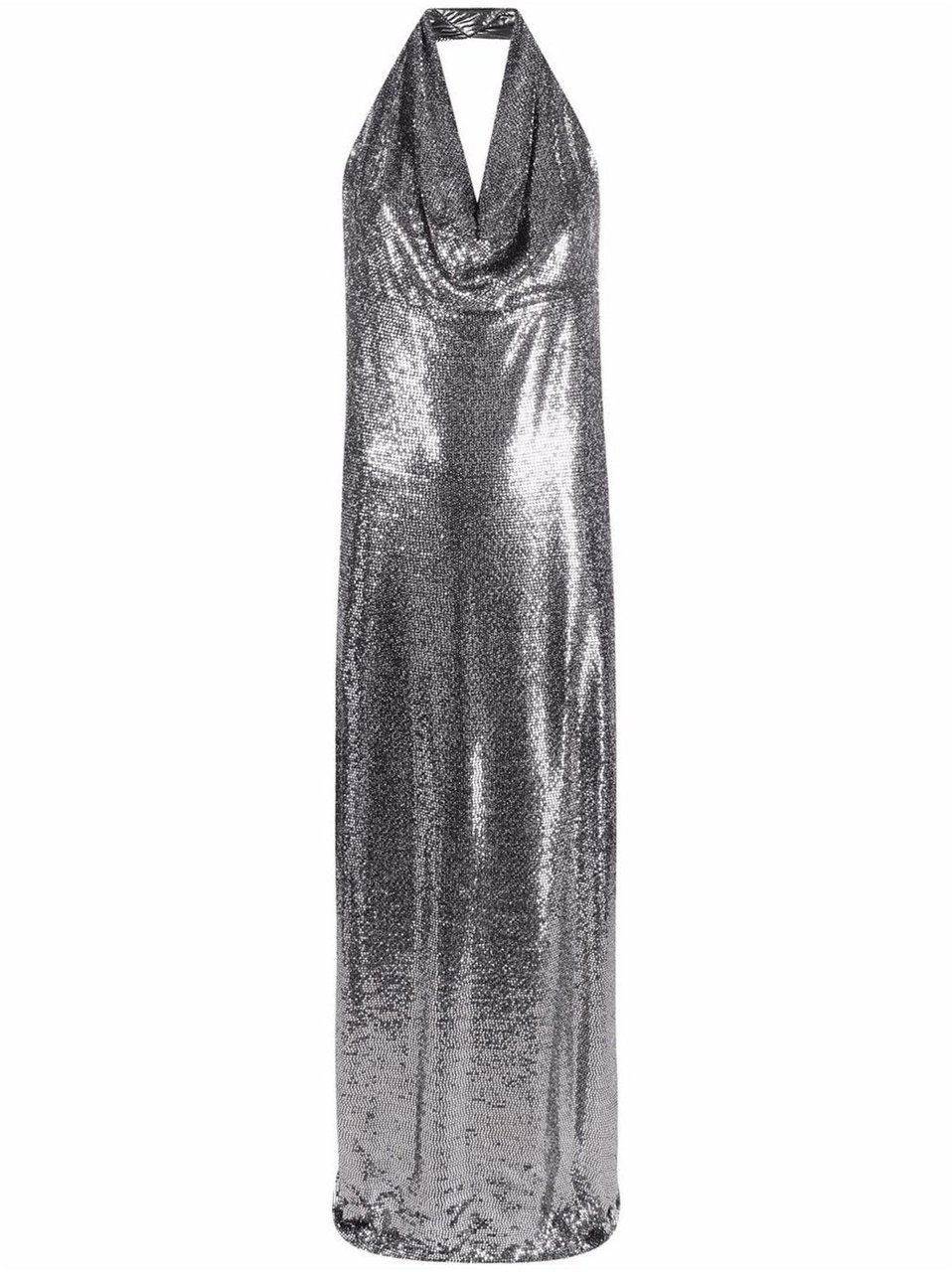 Blanca Vita Blanca Vita Sequin-Embellished Long Dress Zilver